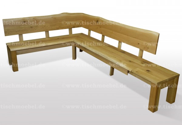 eckbank 120 x 120 ausziehbar eiche massiv