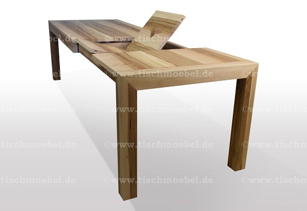 Tisch satin Nussbaum ausziehbar