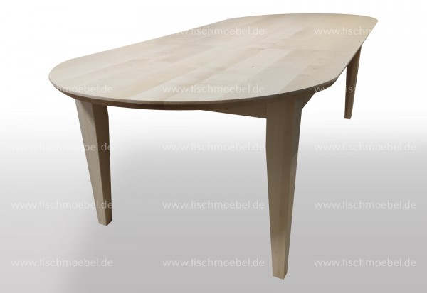 ovaler Küchentisch Eiche oval 170x80cm ausziehbar