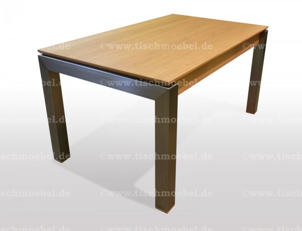 Esszimmertisch eiche cube edelstahlprofil min