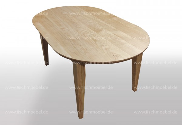 Massivholztisch oval Kirsche europäisch 210x80cm