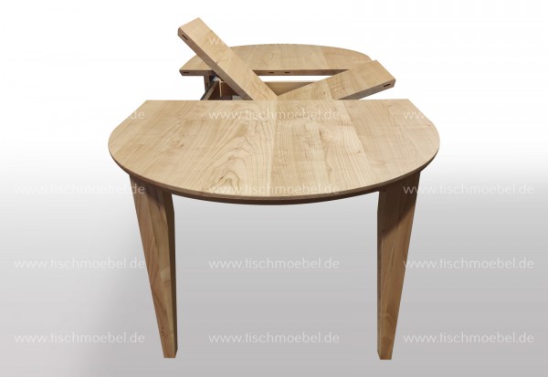 Holztisch oval 170 x 80 ausziehbar Kirsche europäisch 