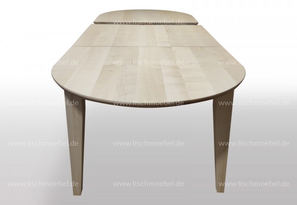 Küchentisch Amberbaum oval 190x80cm ausziehbar