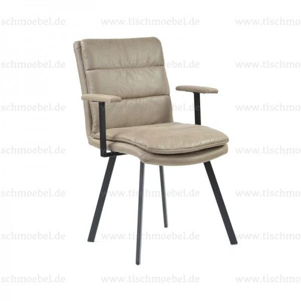 Stuhl Minnesota mit Armlehne - industrail Look - Loft Style - Frontansicht