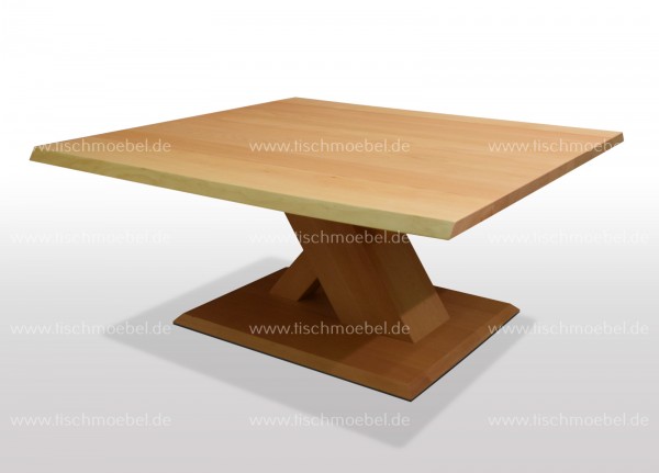 Wohnzimmertisch Buche mit Baumkante 80x50cm