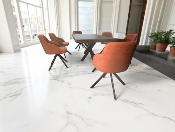 Moderner Leder Drehstuhl - Linea Alana II