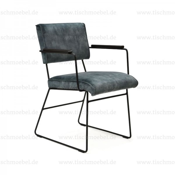 Stuhl Missouri mit Armlehne - industrial Look - Loft Style - Frontansicht