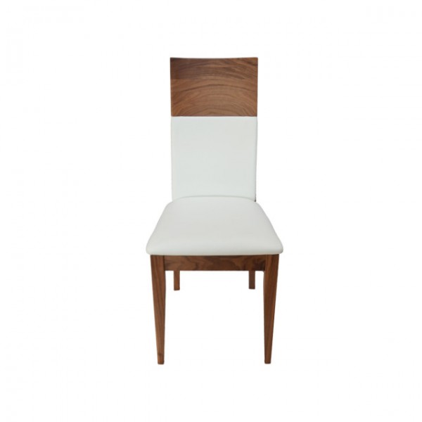 Lederstuhl Nussbaum massiv Hochlehner