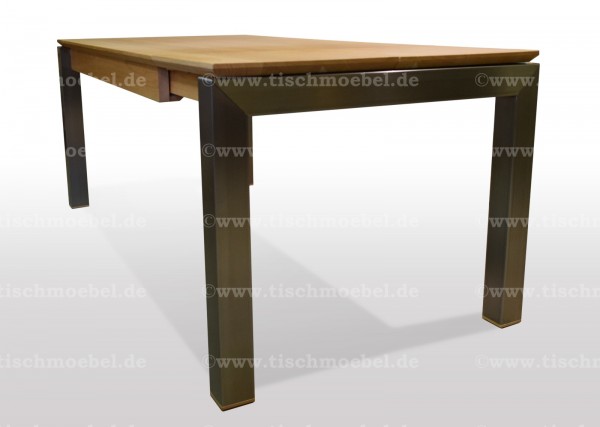 Ausziehtisch eiche cube edelstahlprofil min