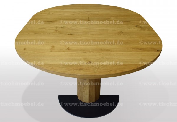 Esszimmertisch rund ausziehbar eiche massiv 140