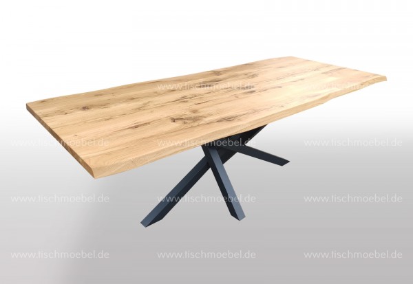 Baumtisch auf Mikado II Tischgestell 240x100cm