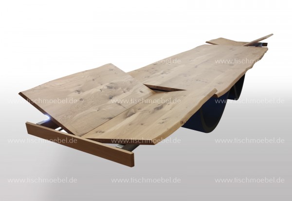 Esszimmertisch Wave Tischgestell ausziehbar Eiche 200x90cm 