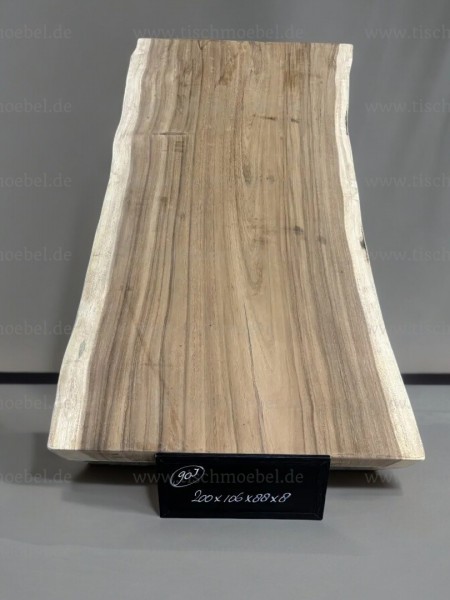 Baumstammplatte - Suar - 200 x 106 x 88 x 8 cm - Baumstammtischplatte