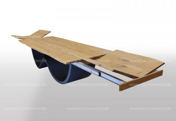 Esszimmertisch Wellen Gestell ausziehbar Eiche 220x90cm