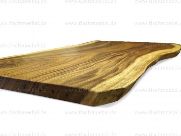 Portrait Baumstamm - Tischplatte 300cm Suar Hartholz - 6cm Stark