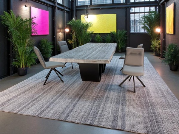 Konferenztisch Desugner Tisch - Unikat 200x120cm - mit 4 Loft Stühlen