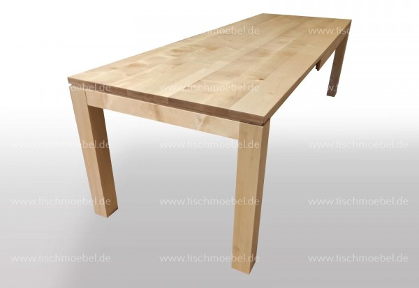 Breite 90cm - konfigurierbar - Massivholz Tisch ausziehbar Birke - Länge wählbar