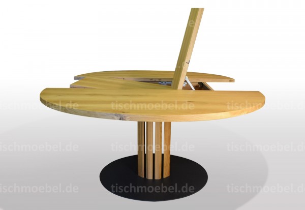 holztisch rund eiche massiv ausziehbar