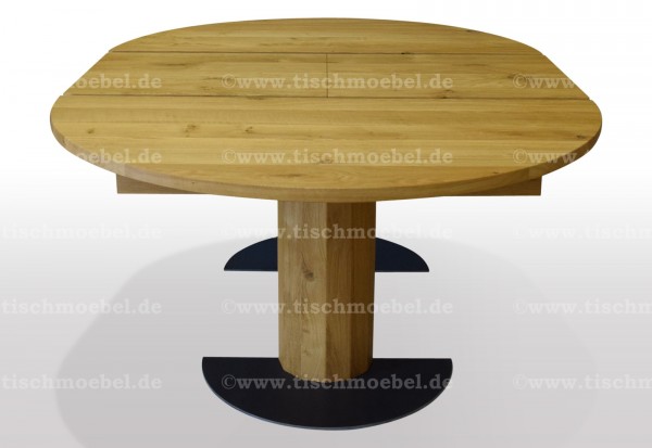 Esszimmertisch rund ausziehbar eiche massiv 100
