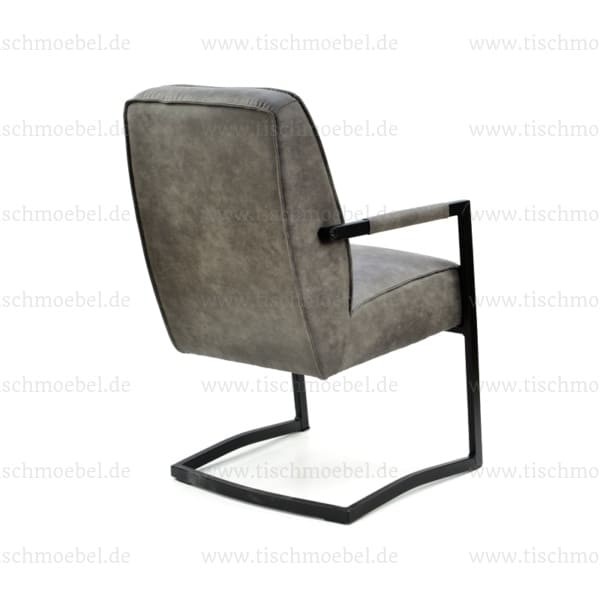 Stuhl California mit Armlehne - industrail Look - Loft Style - Freischwinger - Rückansicht