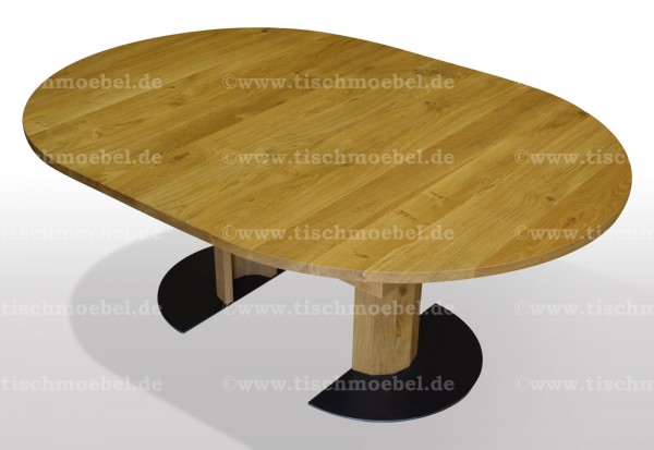 ausziehtisch aus wildeiche rund min