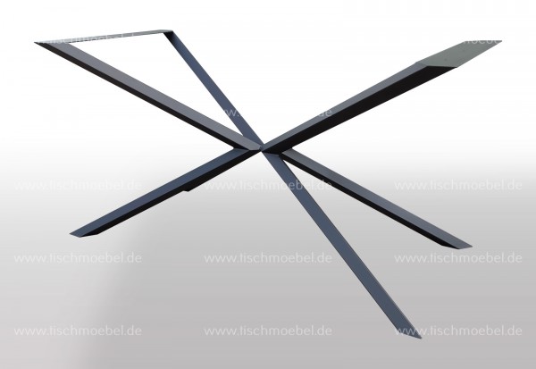 Spider Tischgestell aus Schwarzstahl