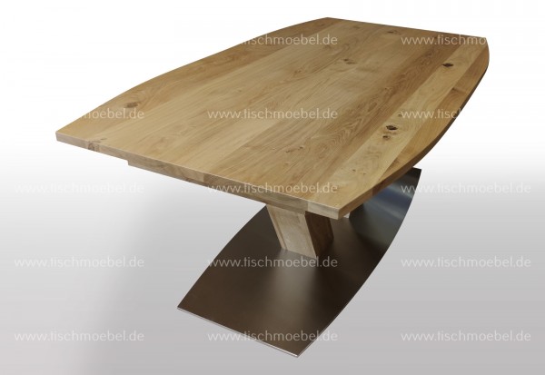 Esstisch bootsform ausziehbar massiv 190 x 100 cm