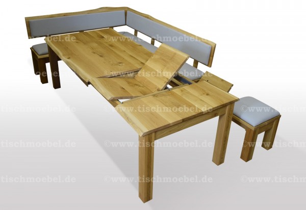 essecke wildeiche ausziehbar 160 x 220