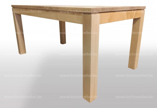 Breite 90cm - konfigurierbar - Massivholz Tisch ausziehbar Birke - Länge wählbar