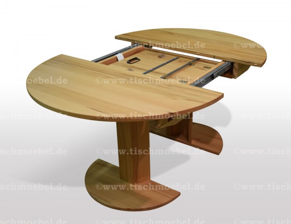 Ausziehtisch rund Kernbuche 