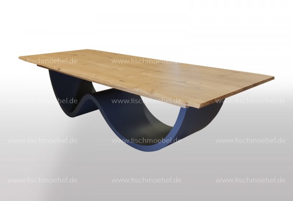 Esstisch Wave Tischuntergestell ausziehbar Eiche massiv 220x90cm
