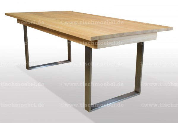 Esstisch kernbuche edelstahl Profile min