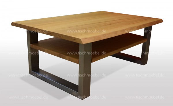 Couchtisch mit Baumkante 100x50cm 110x50cm