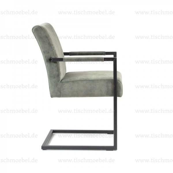 Freischwinger Superior - industrial Look - Loft Style - Seitenansicht