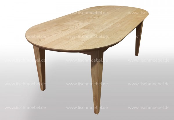 ovaler Ausziehtisch 210x100cm ausziehbar Kirsche europäisch
