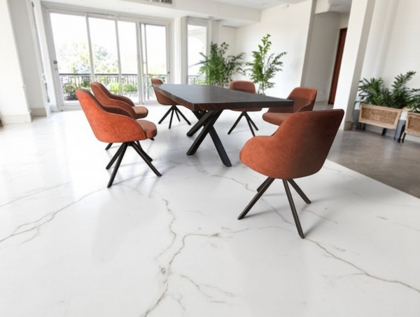 Moderner Leder Drehstuhl - Linea Alana II