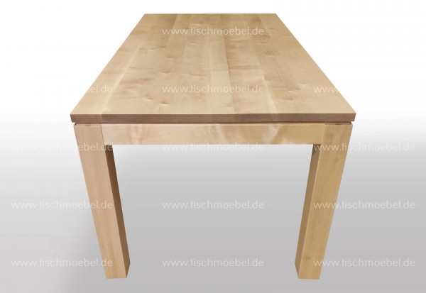 Breite 90cm - konfigurierbar - Massivholz Tisch ausziehbar Birke - Länge wählbar