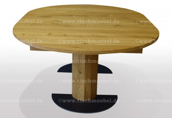 kuechentisch rund ausziehbar eiche massiv 100