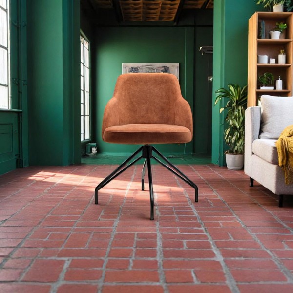 Moderner Leder Drehstuhl - Linea Alana II